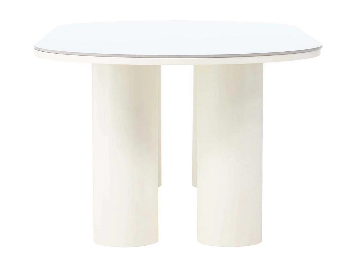 Table à Manger Design "Havstenssund" 220cm Blanc
