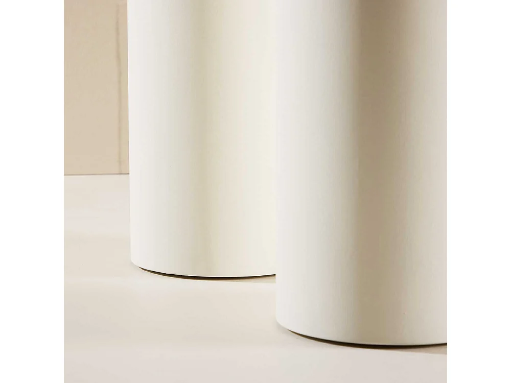 Table à Manger Design "Havstenssund" 220cm Blanc