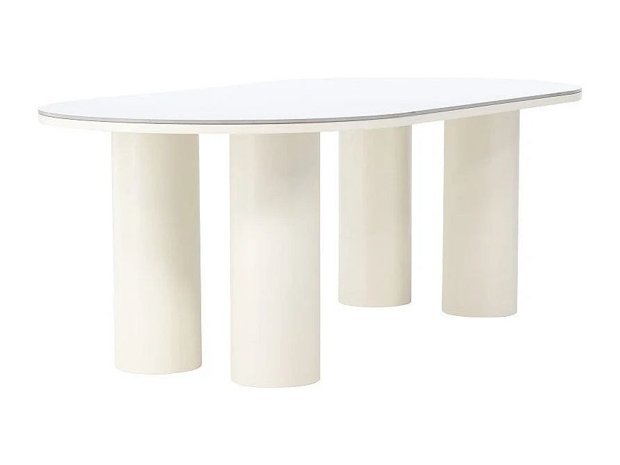 Table à Manger Design "Havstenssund" 220cm Blanc