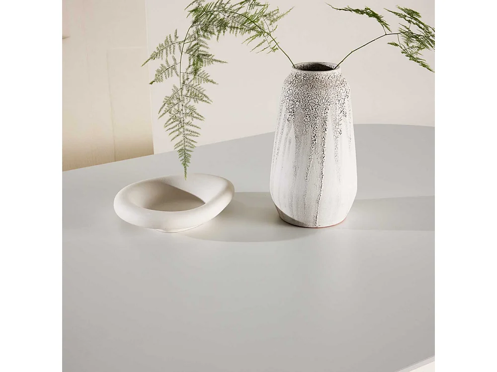 Table à Manger Design "Havstenssund" 220cm Blanc