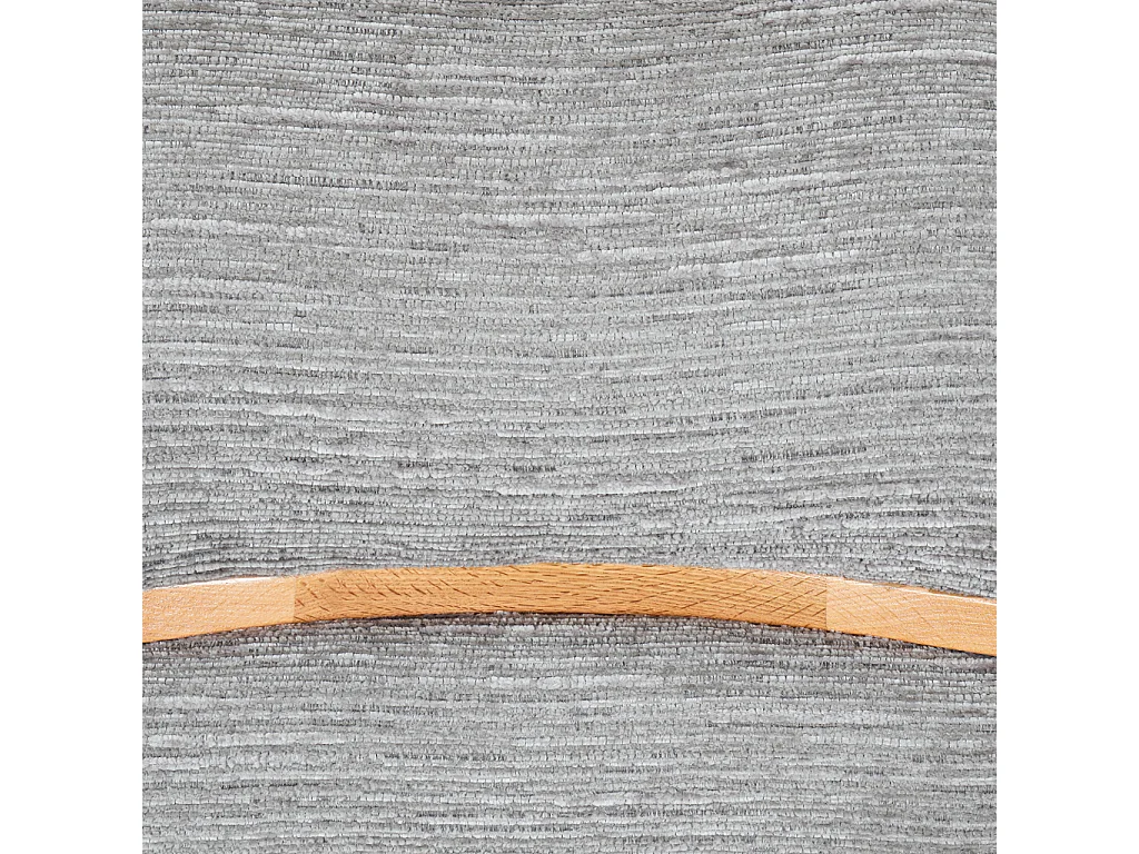 Habitat - Lot de 2 chaises pivotantes en tissu et chêne - Gris argent - Timiso