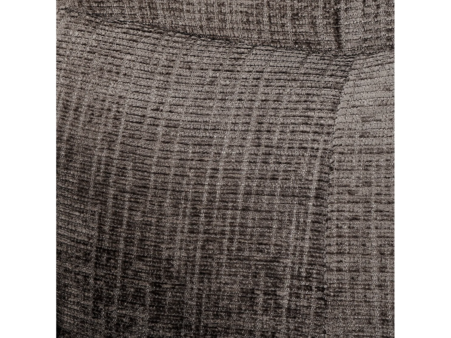 Habitat - Chaise pivotante en tissu chenille et chêne avec accoudoirs - Taupe - Arzana