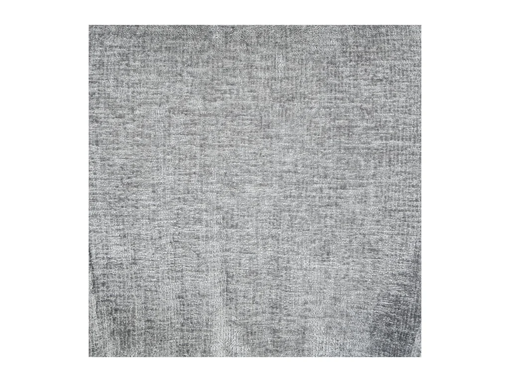 Habitat - Chaise pivotante en tissu chenille et métal noir avec accoudoirs - Gris argent - Mogila