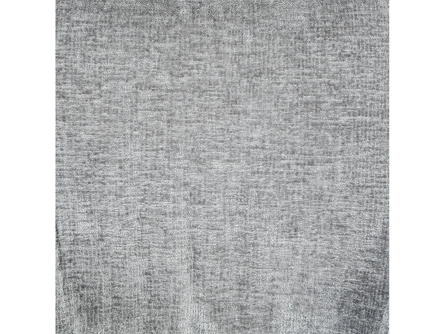 Chaise pivotante en tissu chenille et métal noir avec accoudoirs - Gris argent