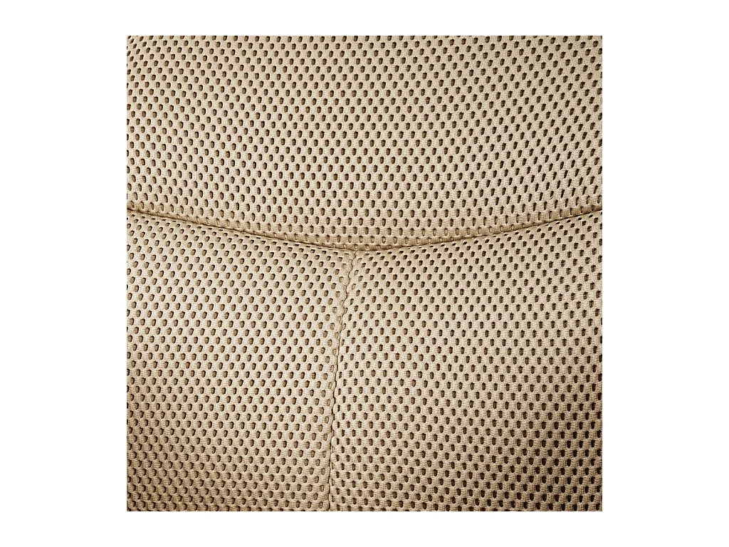 Habitat - Chaise pivotante en tissu 3D et métal noir avec accoudoirs - Beige sable - Arzana