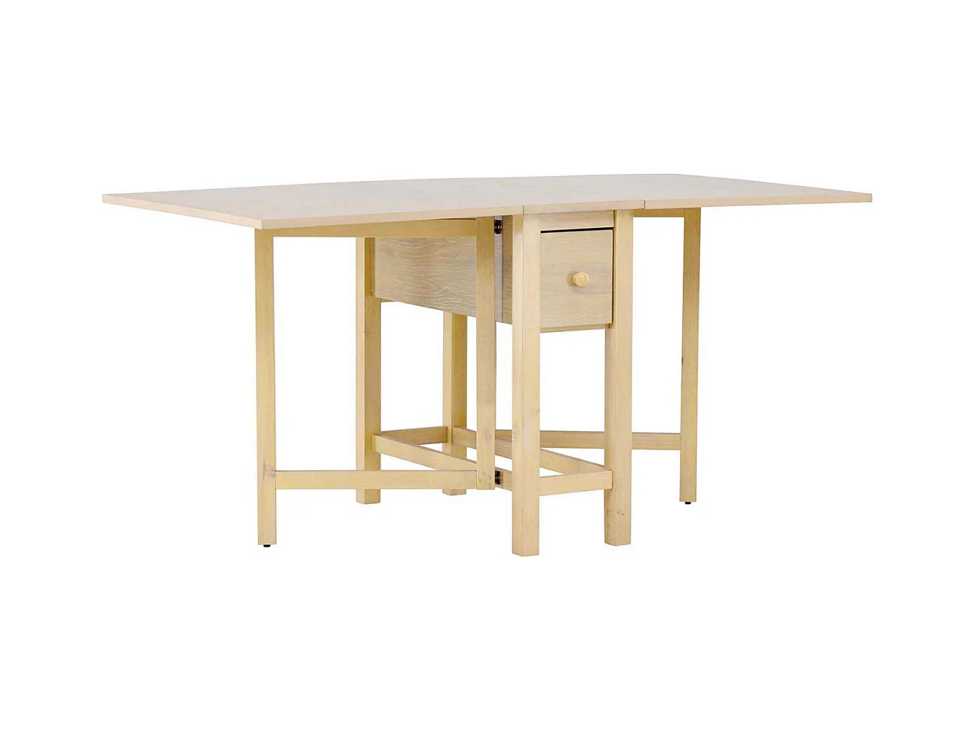 Table à Manger Extensible "Edward" 80-150cm Naturel