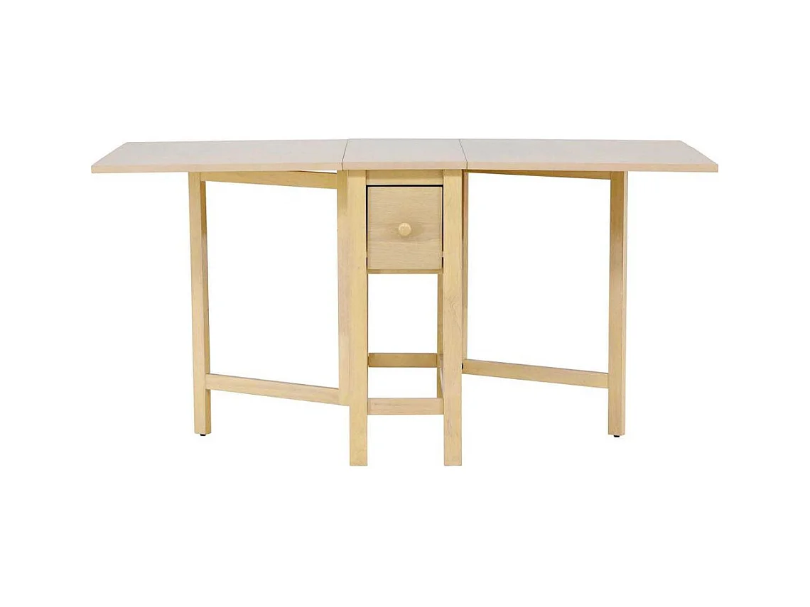 Table à Manger Extensible "Edward" 80-150cm Naturel