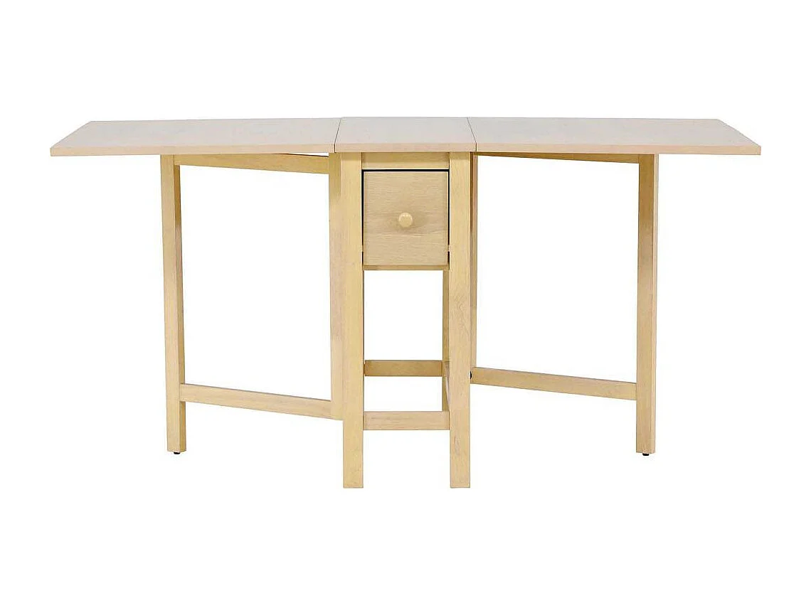 Table à Manger Extensible "Edward" 80-150cm Naturel