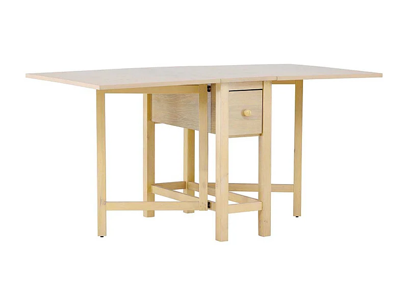 Table à Manger Extensible "Edward" 80-150cm Naturel