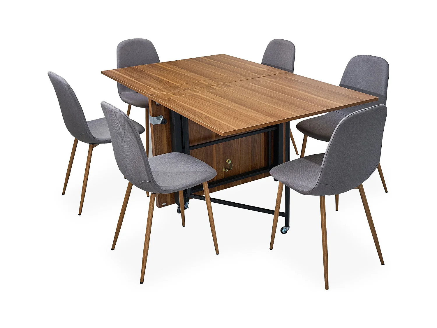 Table console extensible 300cm Nefertiti Bois noisette