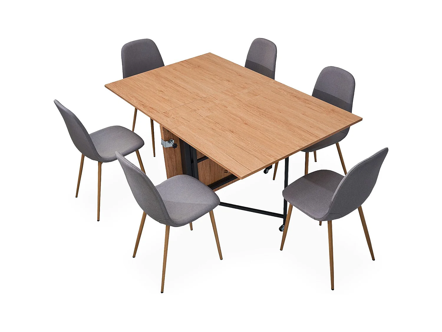 Table console extensible 300cm Nefertiti Chêne clair