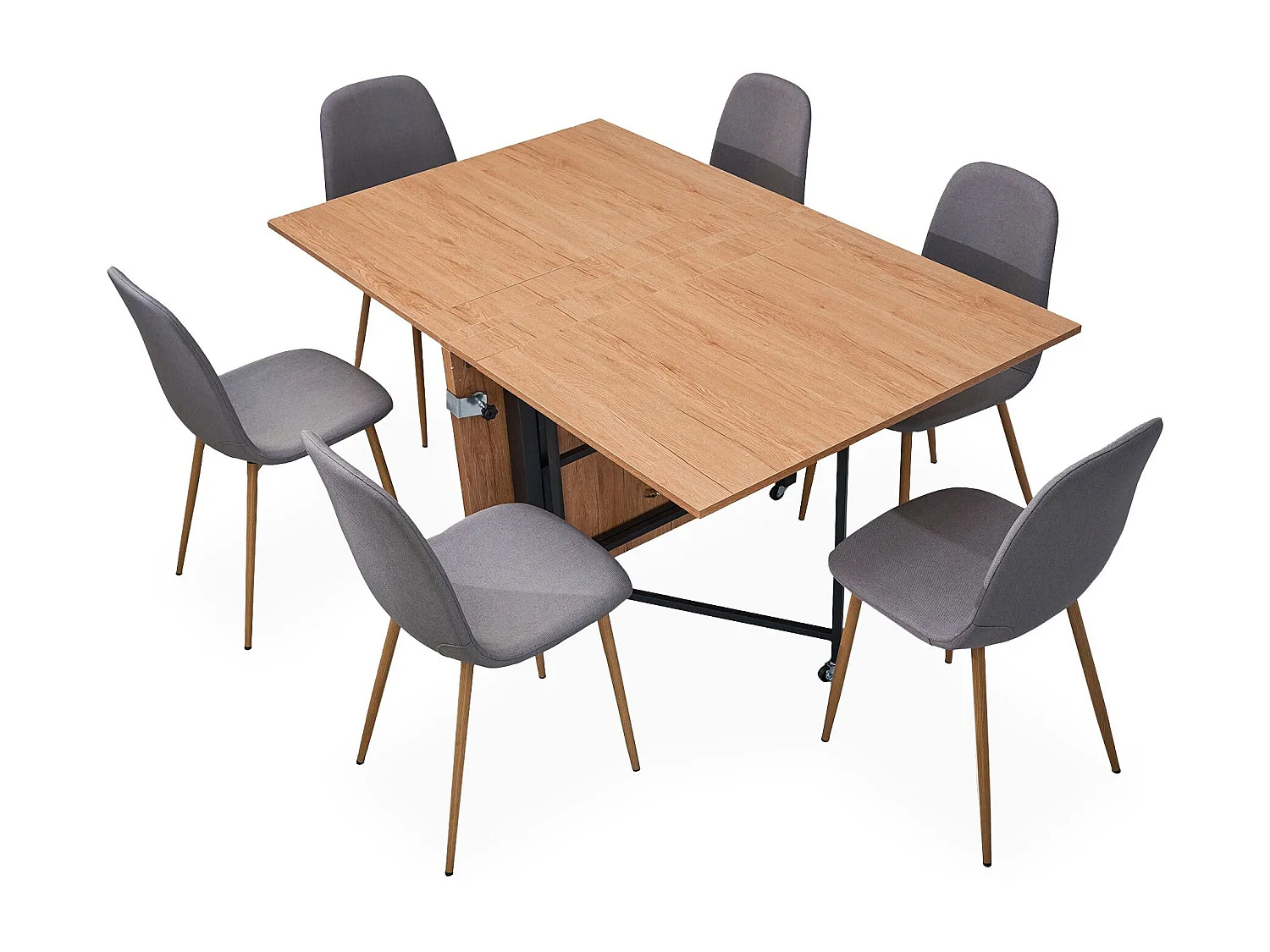 Table console extensible 300cm Nefertiti Chêne clair