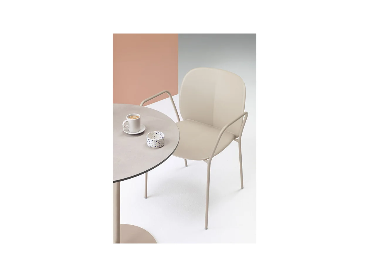 Lot de 2 chaises accoudoirs indoor outdoor Mentha avec