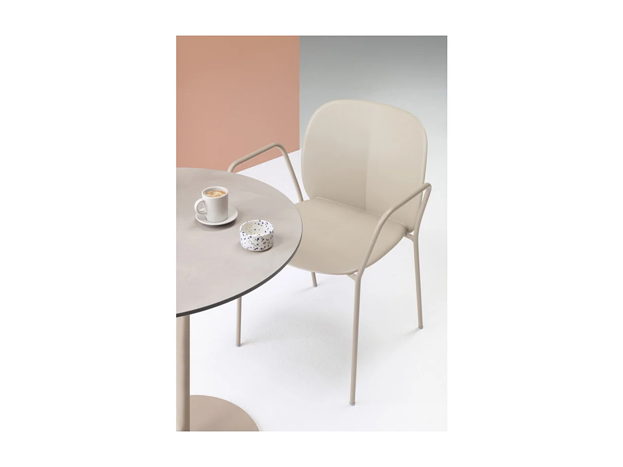 Lot de 2 chaises accoudoirs indoor outdoor Mentha avec