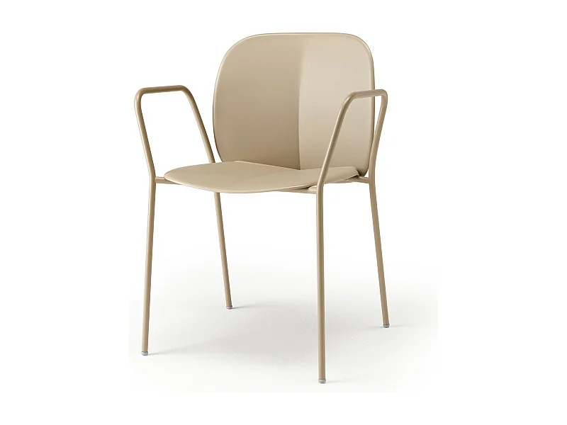 Lot de 2 chaises accoudoirs indoor outdoor Mentha avec