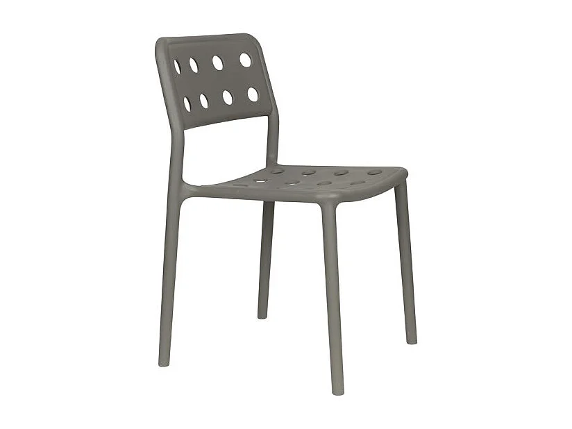 Lot de 4 chaises empilables SERRA