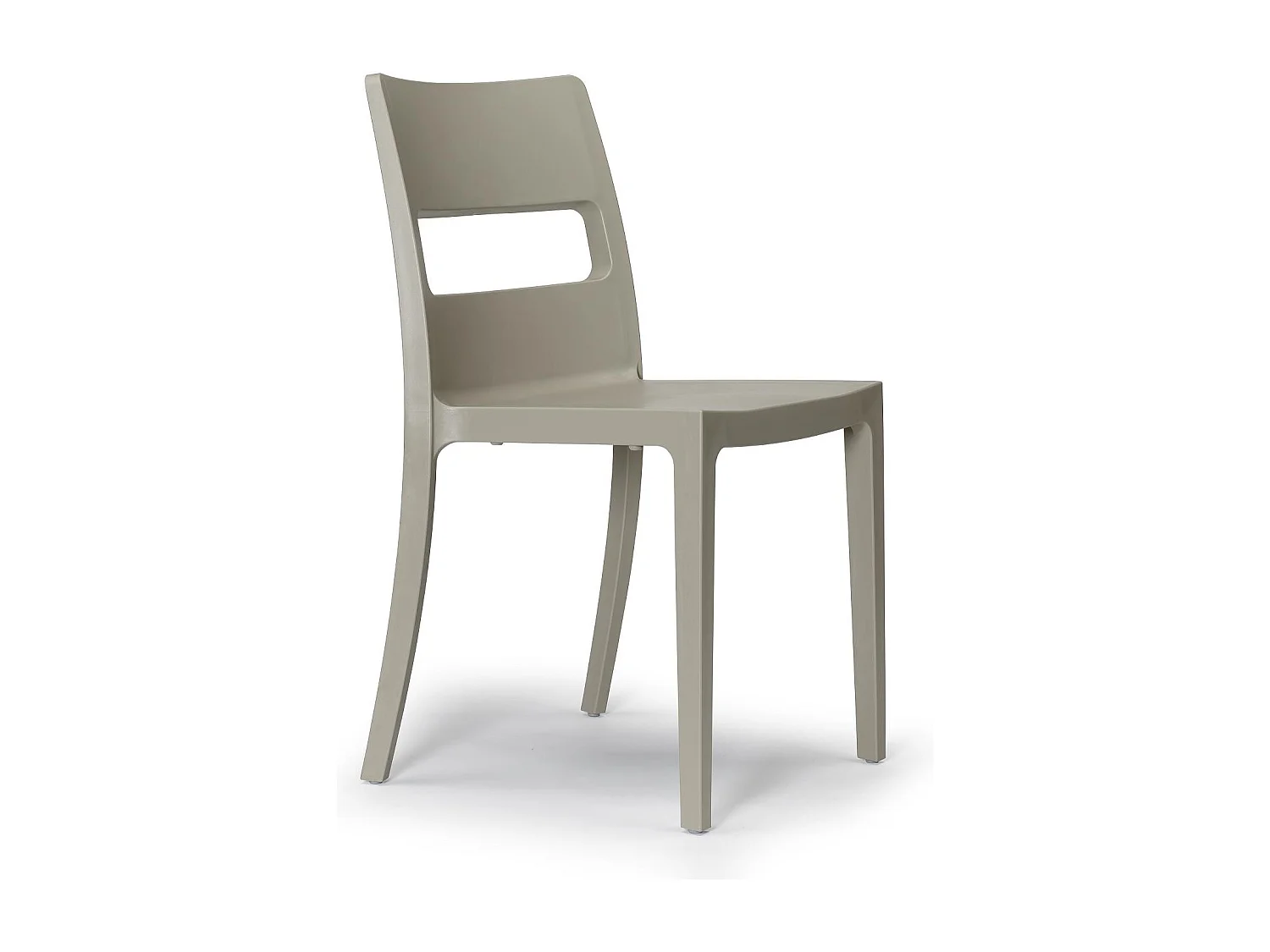 6 chaise SAI, Plastique, Gris