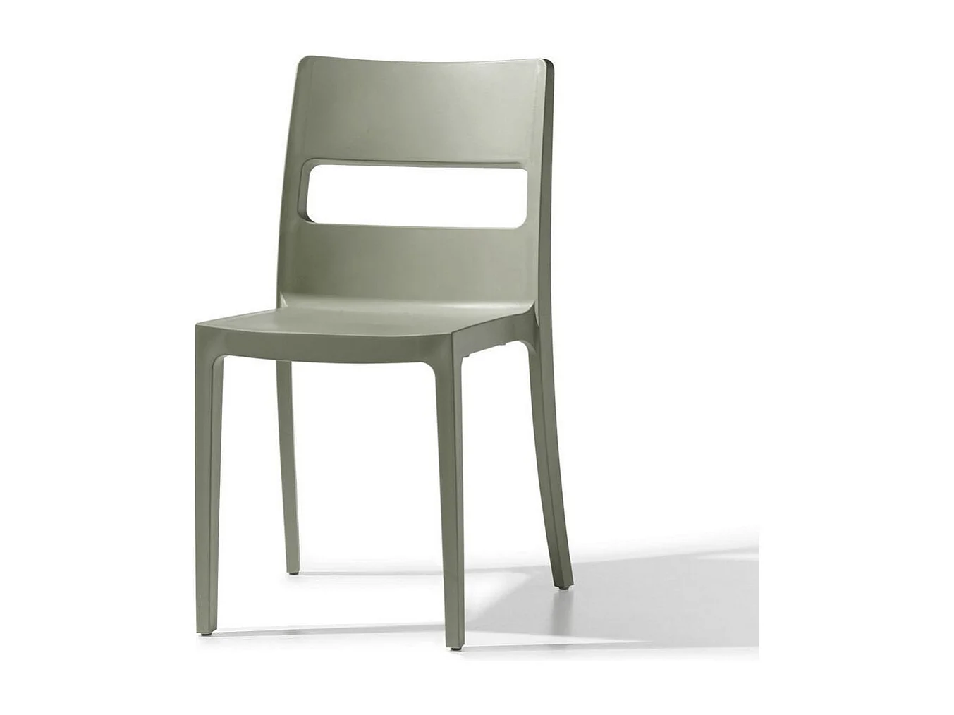 6 chaise SAI, Plastique, Gris