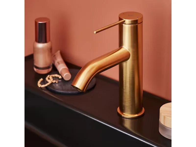 Mitigeur lavabo JACOB DELAFON Grands Boulevards sans vidage Laiton brossé