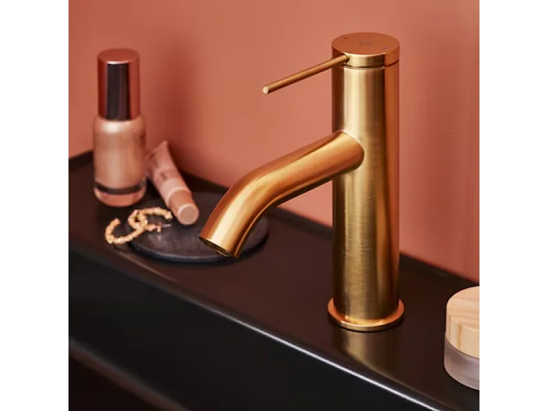 Mitigeur lavabo JACOB DELAFON Grands Boulevards sans vidage Laiton brossé