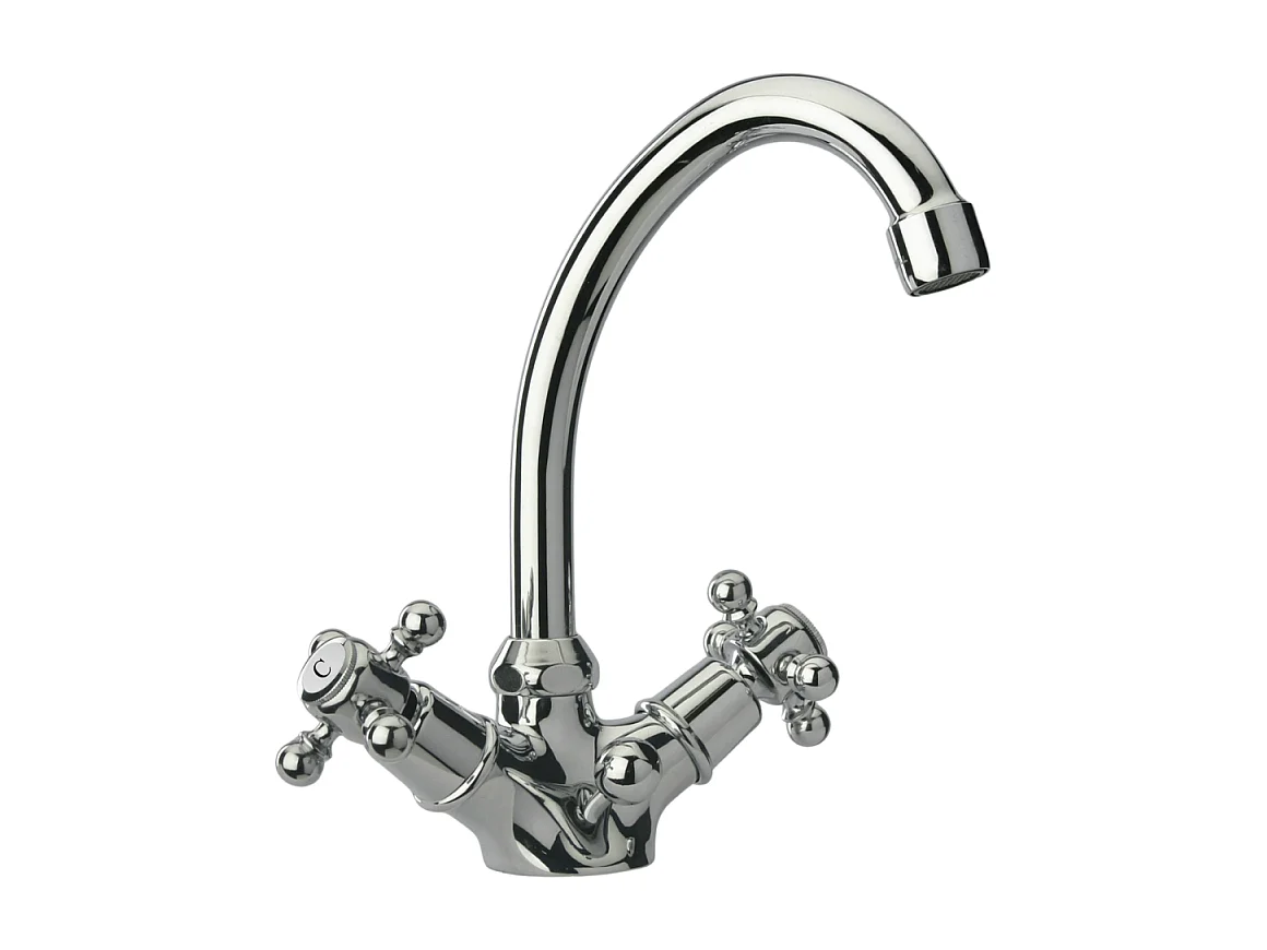 Mélangeur lavabo bec bas mobile PAINI Tiffany Chromé