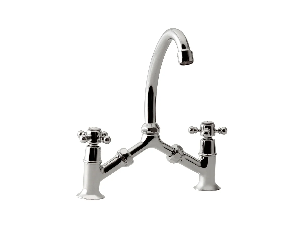 Mélangeur lavabo à pont PAINI Tiffany Chromé