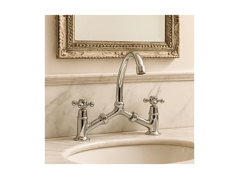 Mélangeur lavabo à pont PAINI Tiffany Chromé