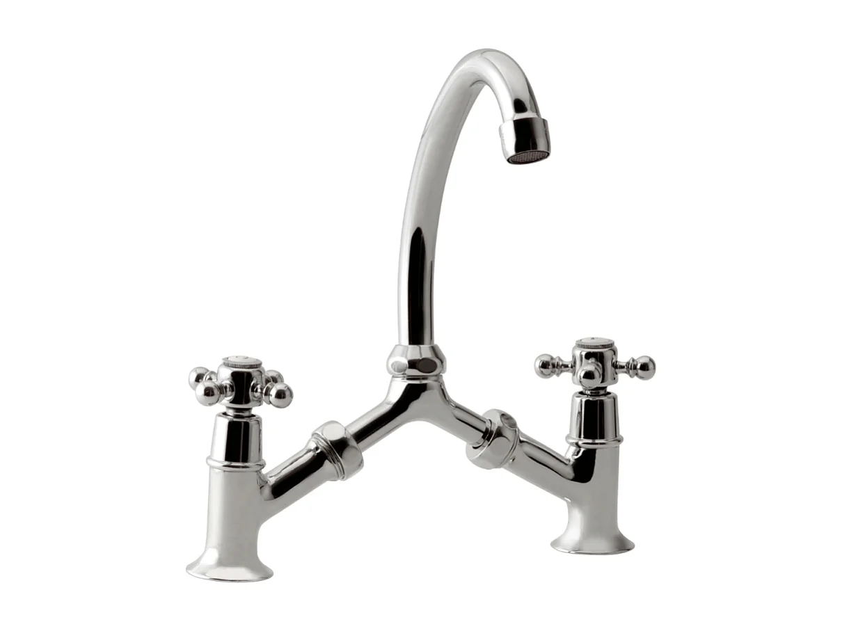 Mélangeur à pont PAINI Tiffany Chromé lavabo ou cuisine