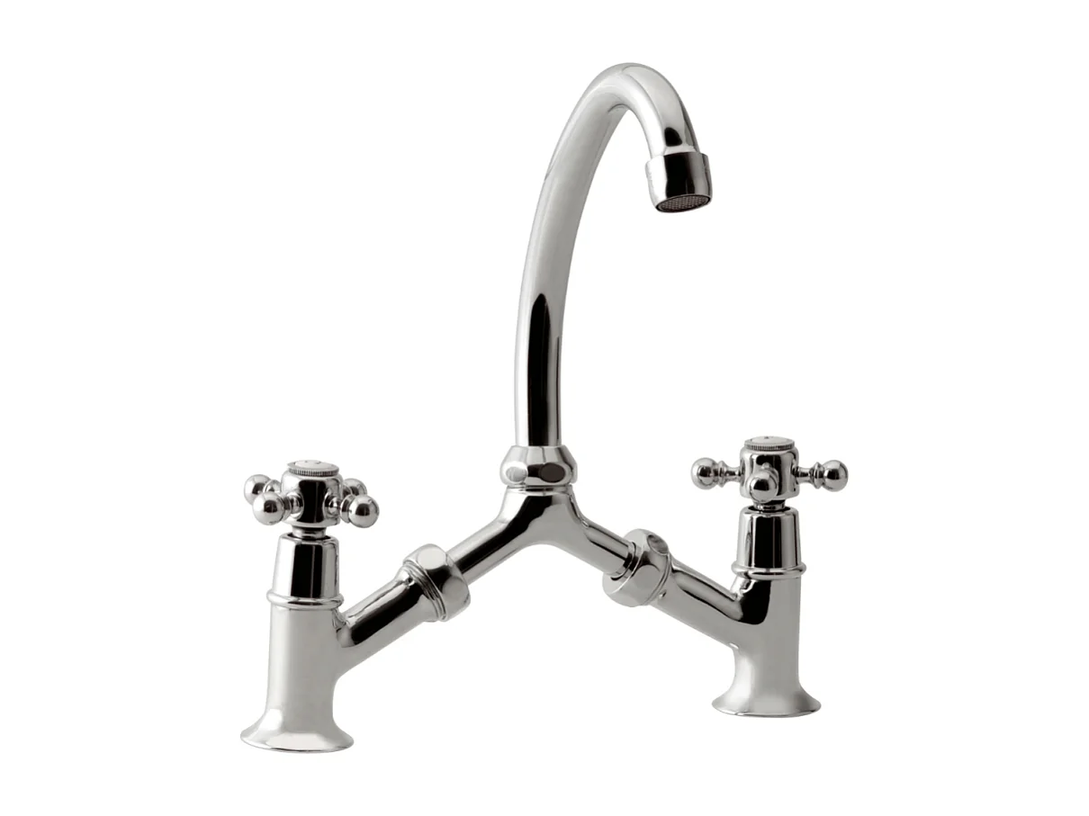 Mélangeur à pont PAINI Tiffany Chromé lavabo ou cuisine