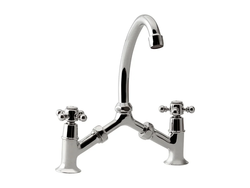 Mélangeur à pont PAINI Tiffany Chromé lavabo ou cuisine