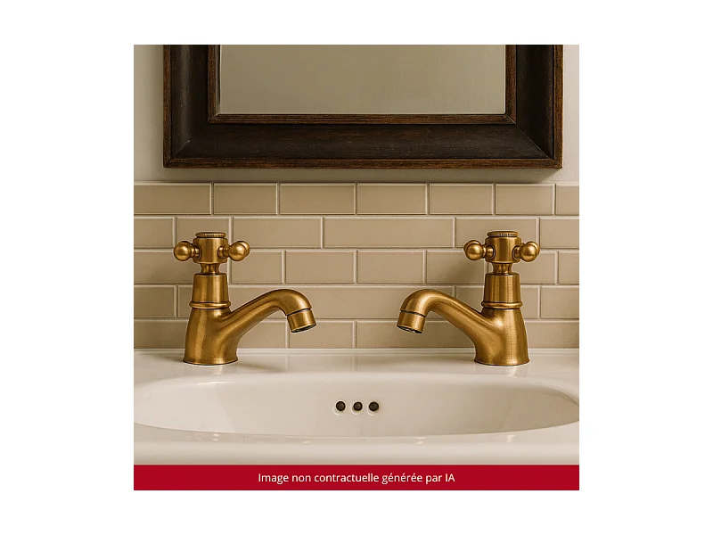 Robinet simple eau froide PAINI Tiffany Vieux Bronze