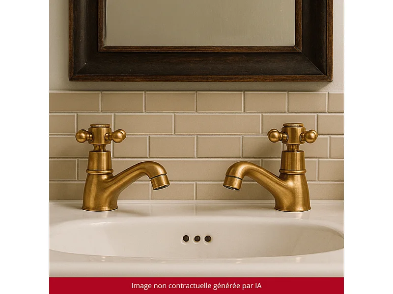 Robinet simple eau froide PAINI Tiffany Vieux Bronze