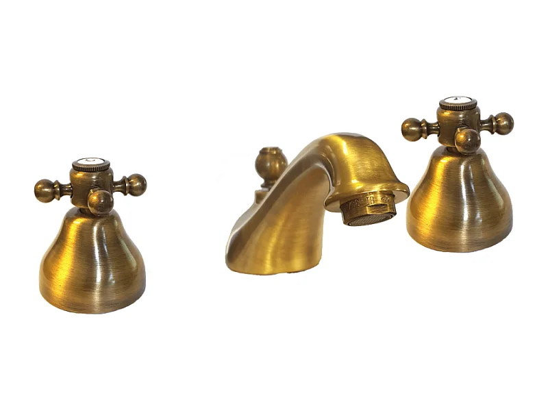 Mélangeur lavabo 3 trous PAINI Tiffany Vieux Bronze