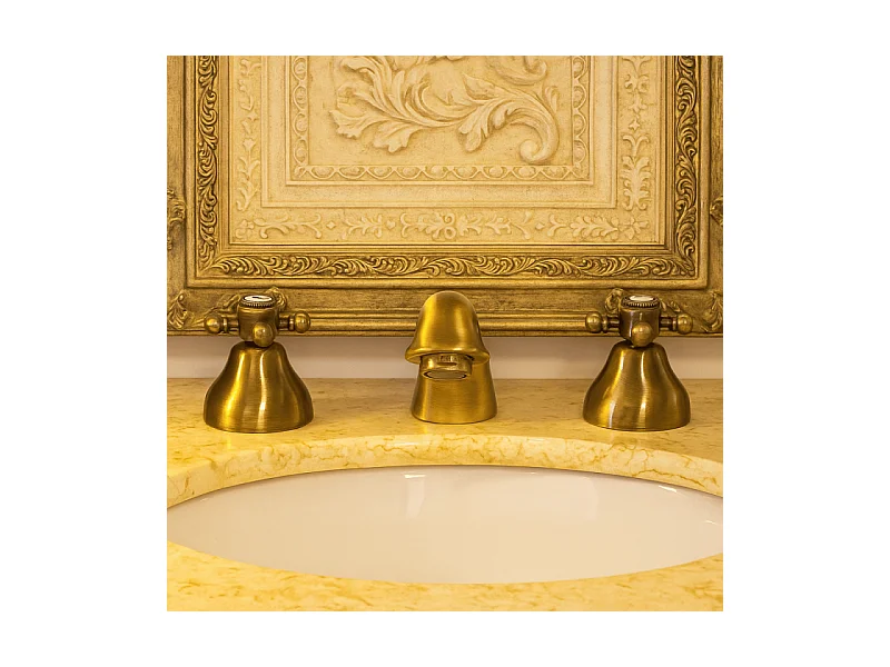 Mélangeur lavabo 3 trous PAINI Tiffany Vieux Bronze