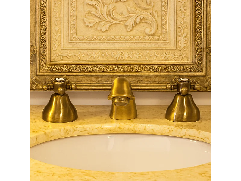 Mélangeur lavabo 3 trous PAINI Tiffany Vieux Bronze