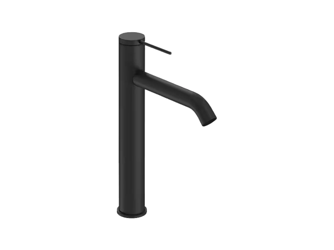 Mitigeur lavabo bec haut JACOB DELAFON Grands Boulevards sans vidage Noir mat