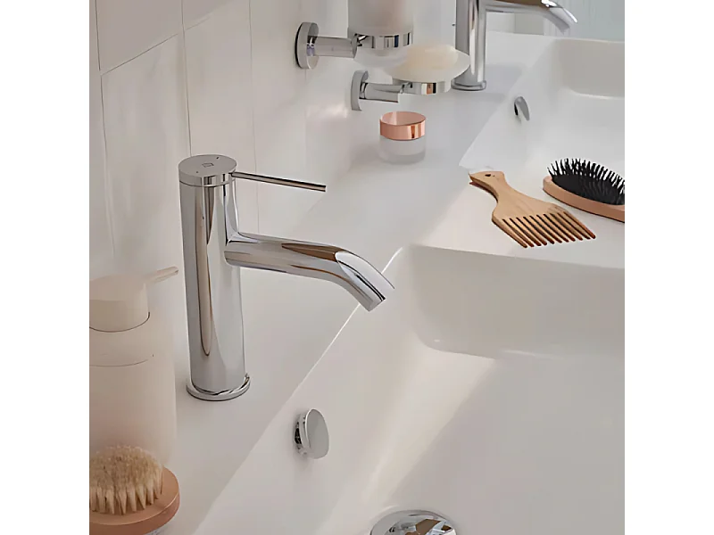 Mitigeur lavabo JACOB DELAFON Grands Boulevards sans vidage Chromé