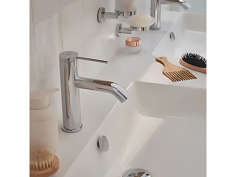 Mitigeur lavabo JACOB DELAFON Grands Boulevards sans vidage Chromé