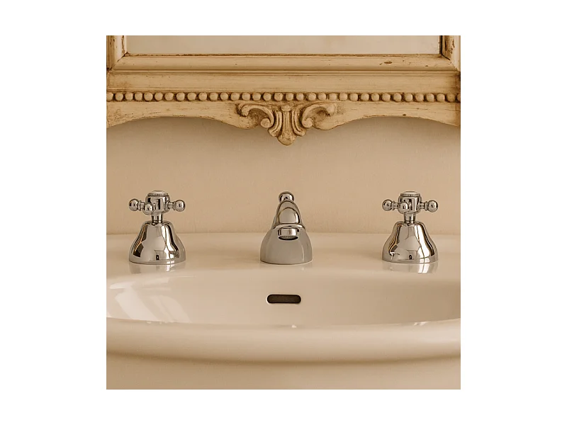 Mélangeur lavabo 3 trous PAINI Tiffany Chromé