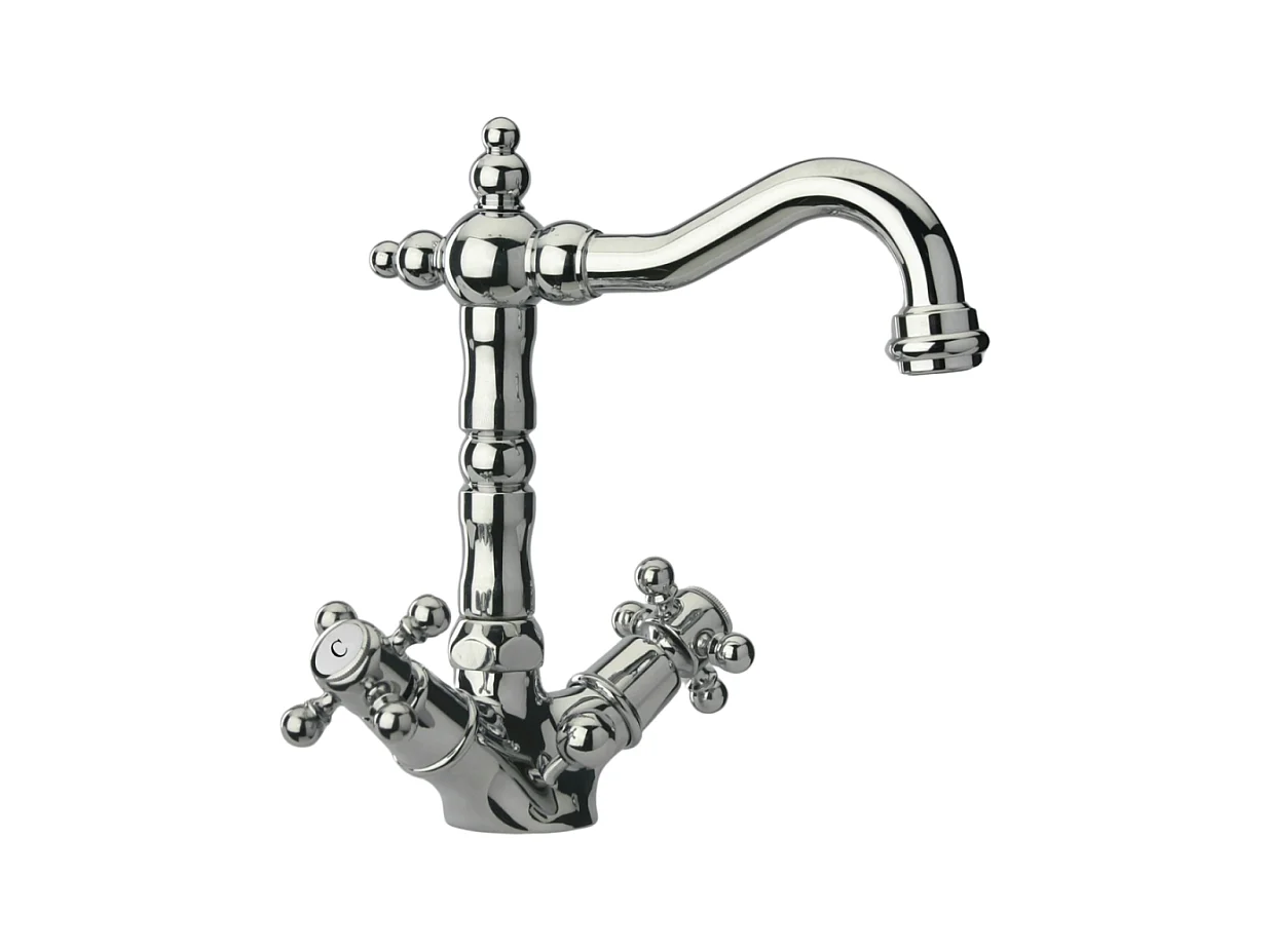 Mélangeur lavabo bec rétro PAINI Tiffany Chromé