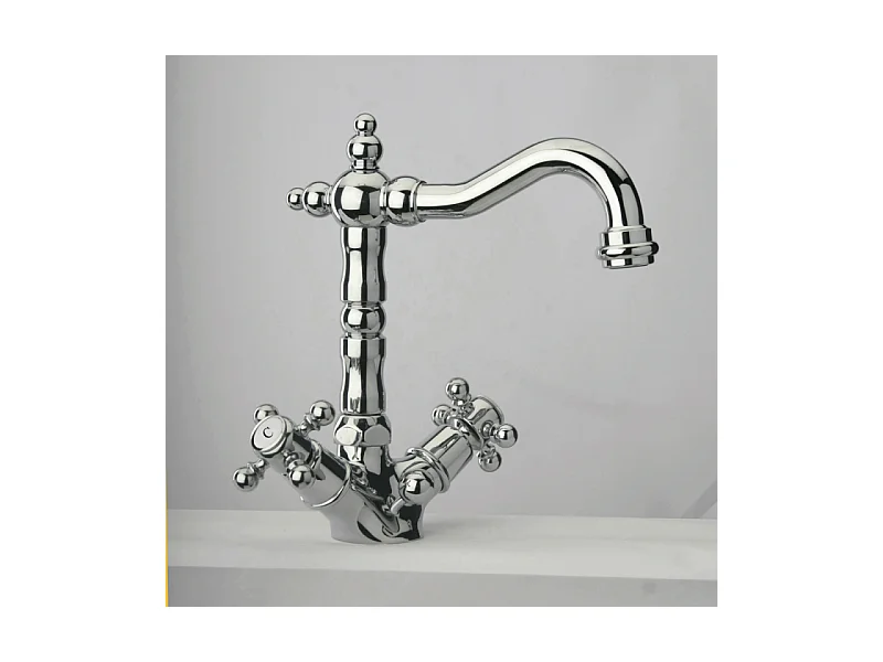 Mélangeur lavabo bec rétro PAINI Tiffany Chromé