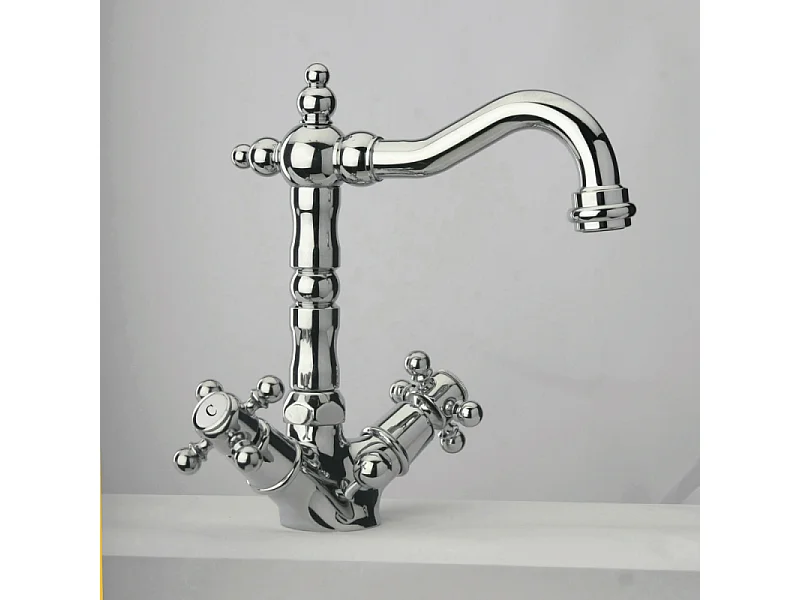 Mélangeur lavabo bec rétro PAINI Tiffany Chromé