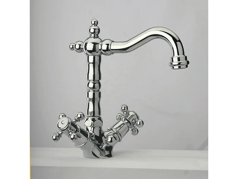 Mélangeur lavabo bec rétro PAINI Tiffany Chromé