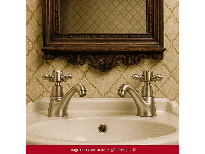 Robinet simple eau chaude PAINI Tiffany Gris Acier