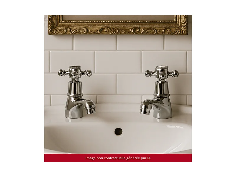 Robinet simple eau chaude PAINI Tiffany Chromé