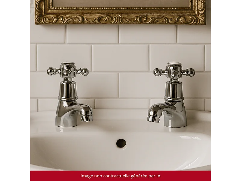 Robinet simple eau chaude PAINI Tiffany Chromé