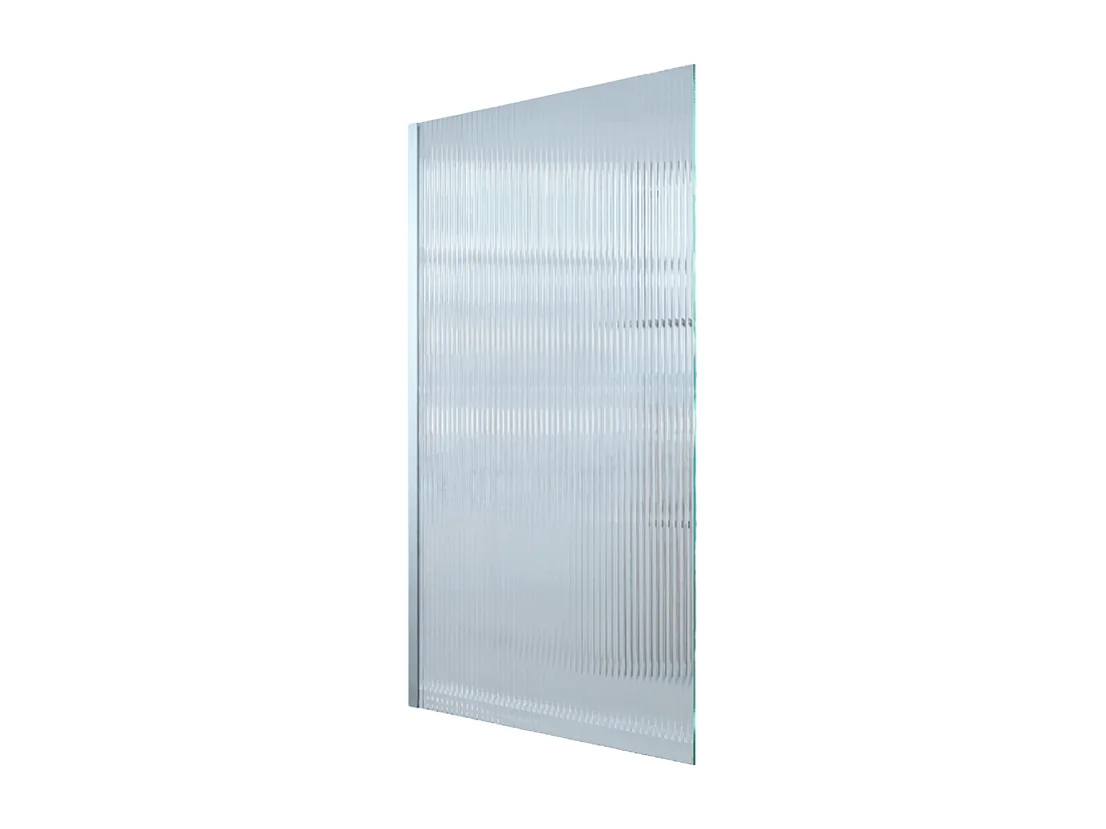 Baignoire droite DURAVIT D-Code 170 x75 cm + Pare bain gauche AURYS Raywall chromé version gauche