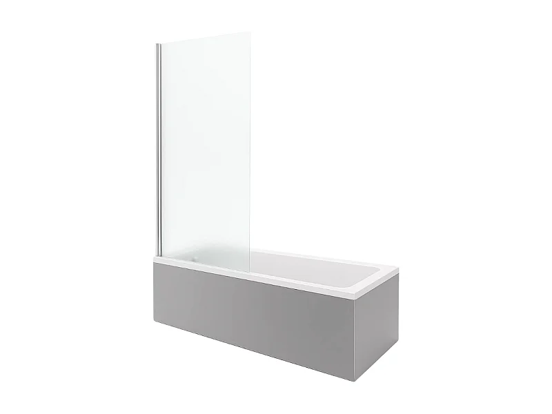 Baignoire droite DURAVIT No.1 1800x800mm + Pare Bain gauche AURYS Mist 1 chromé