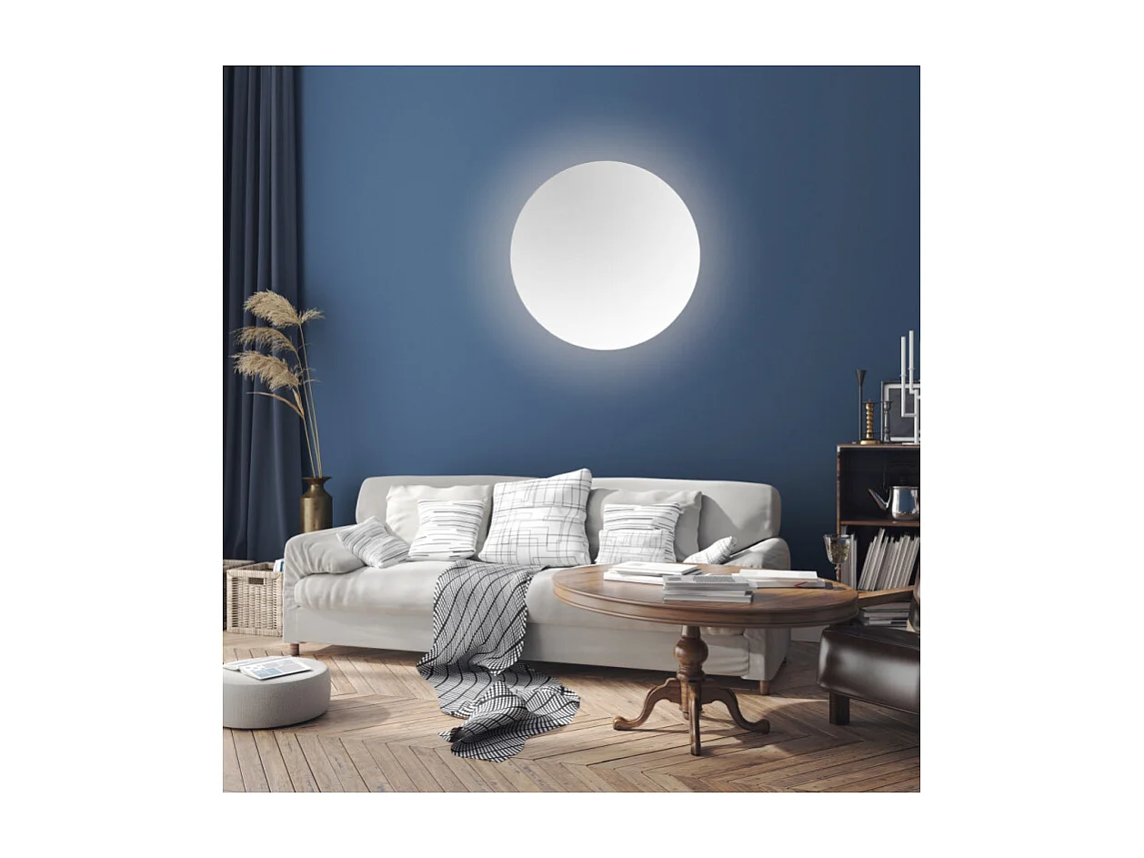 Miroir rond led  IP44, 60 cm Luna