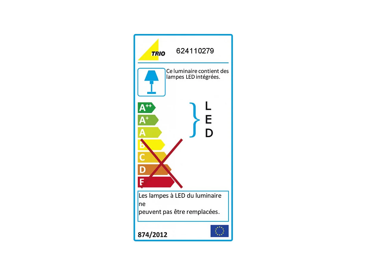 Plafonnier LED rond de Trio